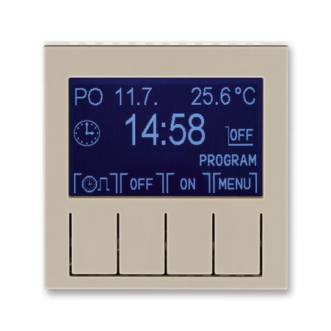 Levit® 3292H-A20301 18 hodiny  spínací programovatelné (ovládací jednotka)barva macchiato / bílá *  ABB
