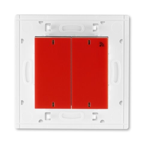 Levit® 3299H-A11908 65 vysílač RF dvojnásobný, nástěnný, 868 MHz barva  červená / kouřová černá * ABB