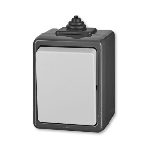 Praktik 3553-07929 S IP44 vypínač řazení č.7 křížový šedý ABB