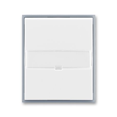 Element® 3558E-A00610 04 kryt spínače jednoduchý, s popisovým polem barva bílá / ledová šedá ABB