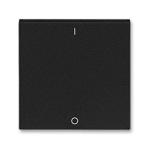 Levit®M 3559H-A00933 63 kryt jednoduchý s potiskem I/0 (pro spínače řaz. 3) barva onyx / kouřová černá ABB