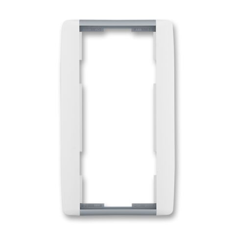 Element® 3901E-A00121 04 rámeček dvojnásobný, svislý barva bílá / ledová šedá ABB