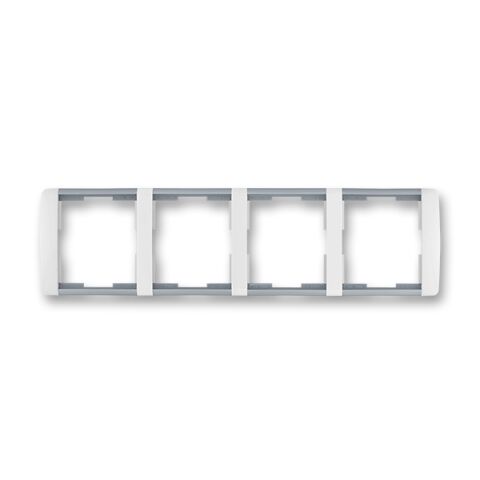 Element® 3901E-A00140 04 rámeček čtyřnásobný, vodorovný barva bílá / ledová šedá ABB