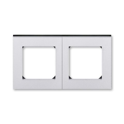 Levit®M 3901H-A05020 70 rámeček dvojnásobný, pro vodorovnou i svislou montáž barva titanová / kouřová černá ABB