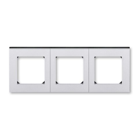 Levit®M 3901H-A05030 70 rámeček trojnásobný, pro vodorovnou i svislou montáž barva titanová / kouřová černá ABB