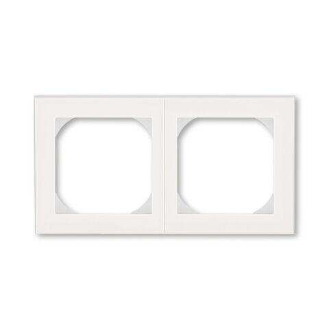 Levit®M 3901H-A05520 68 rámeček dvojnásobný s otvorem 55x55 barva perleťová / ledová bílá ABB