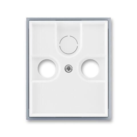 Element® 5011E-A00300 04 kryt zásuvky televizní, rozhlasové (a satelitní) barva bílá / ledová šedá ABB