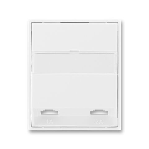 Element® 5013E-A00215 03 kryt zásuvky telefonní, dvojnásobné (pro přístroj 5013U) barva bílá / bílá ABB