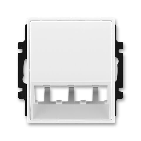 Element® 5014E-A00400 03 kryt zásuvky komunikační (pro prvky Panduit Mini-Com) barva bílá / bílá ABB