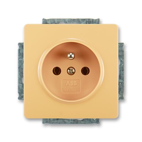 Swing® 5518G-A02349 D1 zásuvka jednonásobná s ochranným kolíkem barva béžová * ABB