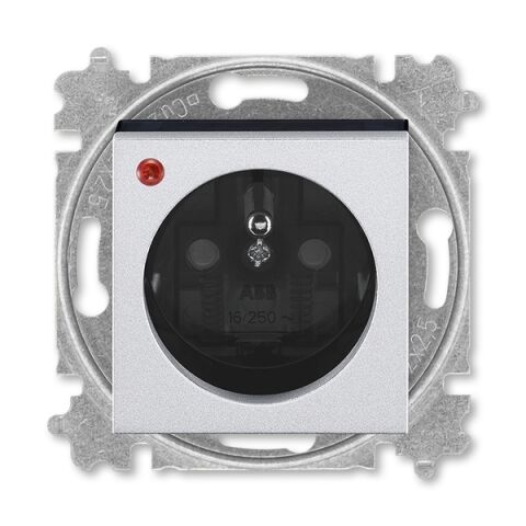 Levit®M 5599H-A02357 70 zásuvka jednonásobná, s ochranou před přepětím barva titanová / kouřová černá ABB