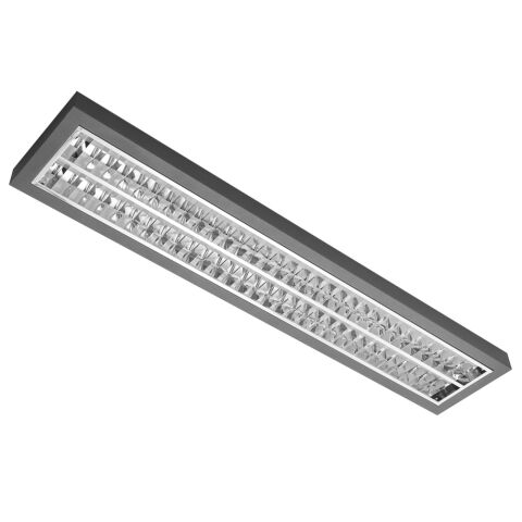 MODUS AREL4000RM2KV3DALI, 2x LED , 1200mm, mřížka AL lesk, přisazené/závěsné, LED 830,  NONSELV 350mA, stmívatelný DALI