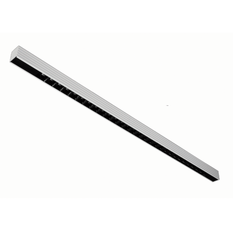 Svítidlo DON4000, závěsné / přisazené 1355mm, LED 840, bílý korpus/ černá optika 80°, driver 600mA