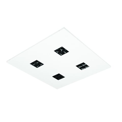 MODUS ES4000, LED 840, vestavný čtverec A, modul 600, černý reflektor 4x4, optika 80°, driver 1050mA, bez čínských součástí