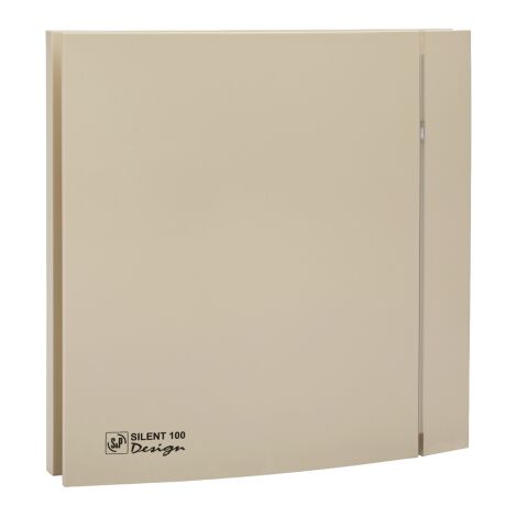 SILENT 100 CZ DESIGN Ivory 4C IP45 tichý malý ax. vent. slonovinový Elektrodesign, S&P