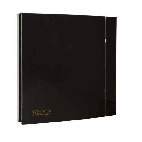 SILENT 100 CRZ DESIGN Black 4C IP45 tichý malý axiální ventilátor černý Elektrodesign, S&P