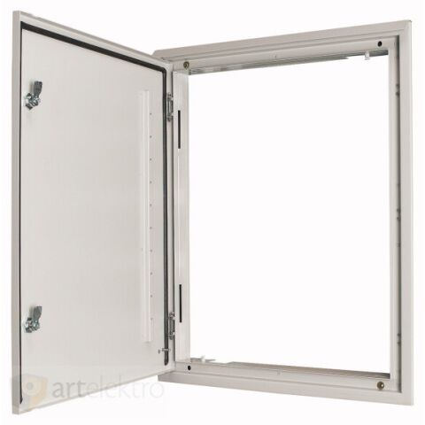 Eaton BPA-U-3S-600/12 Rám s dveřmi, zámek Doppelbart (motýlek 3mm), IP43, šedá, montáž POD omítku, ŠxV=635x1260 *111224