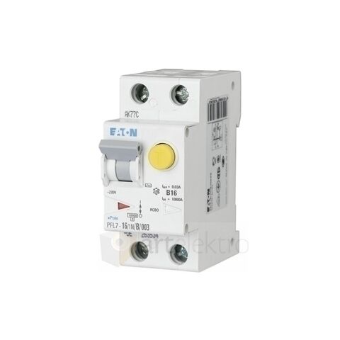 Eaton PFL7-25/1N/B/003 Chránič s nadproudovou ochranou, Ir=250A, AC, 1+N, 10kA, char.B, Idn=0.03A, In=25A *263546