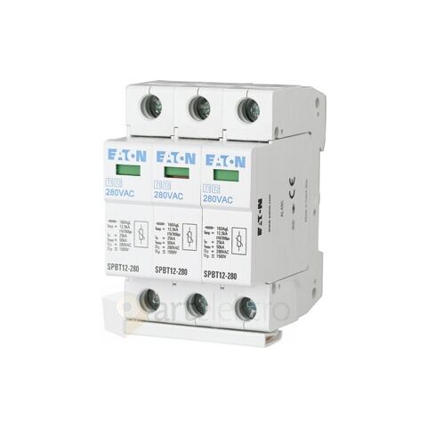 Eaton SPBT12-280/3 Svodič přepětí třídy T1+T2 (B+C), 3-pól sada pro TN-C *158330