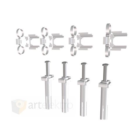 Eaton 3D-KLV Sada upevňovacích prvků pro dveře rozvodnice KLV včetně prvků pro kompenzaci nerovnosti omítky *178940