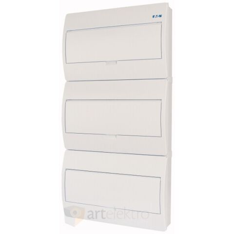 Eaton BC-O-3/54-TW-ECO Rozvodnice NA omítku, bílé plast. dveře, 3 řady, 54 modulů *281695