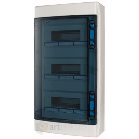 Eaton IKA-3/36-ST-UV Rozvodnice NA omítku IP65 pro venkovní použití, průhledné dveře, 3 řady, 36 modulů *174192