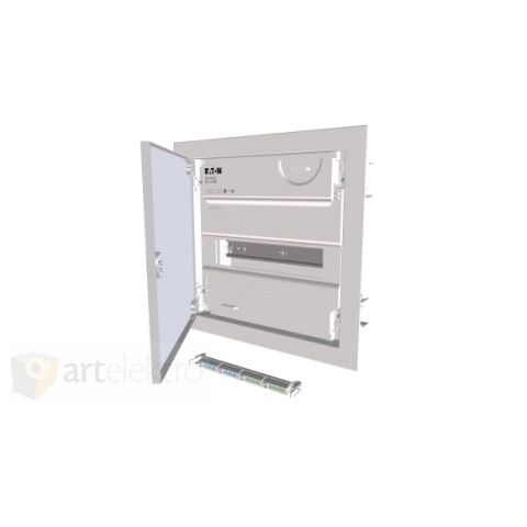 Eaton KLV-12UPP-SF Rozvodnice KLV, pod omítku, superploché plech.dveře, bezšroubová svorkovnice, řad 1, modulů 14 *178799