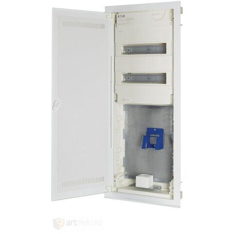 Eaton KLV-60UPP-W-HY24-SF Rozvodnice KLV, pod omítku, s.ploché WIFI dveře, bezšr.svork, hybridní, řad 2+m.deska, modulů 28+42 *302446
