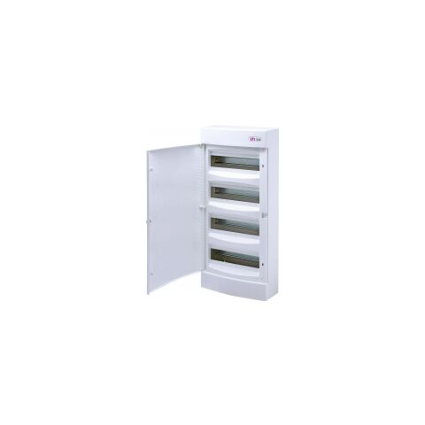 ETI ECT48PO  *001101021 Nástěnná rozvodnice s bílými dvířky ECT48PO, počet modulů: 48 (4x12), In = 63A, Un = 400V AC, stupeň krytí