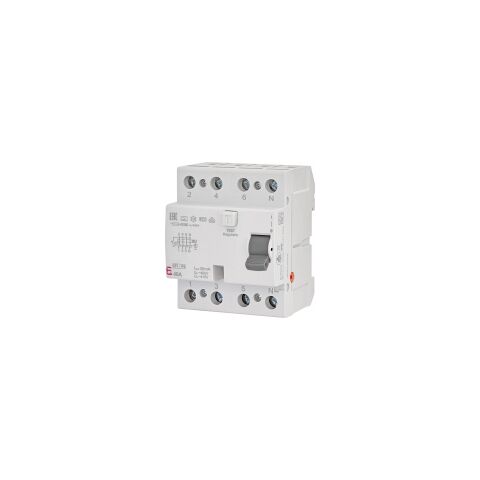 ETI EFI-P4 A 40/0,03 10kA *002061512 Proudový chránič 3p+N, 4M, typ A, I?n = 30mA, Icn = 10kA, In = 40A, Un = 400/415V