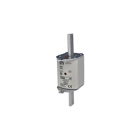 ETI NV/NH 2C gG KOMBI 125A/500V *004185215 Nožová pojistková vložka NV/NH KOMBI, velikost NH 2C, charakteristika gG, In = 125A, Ic