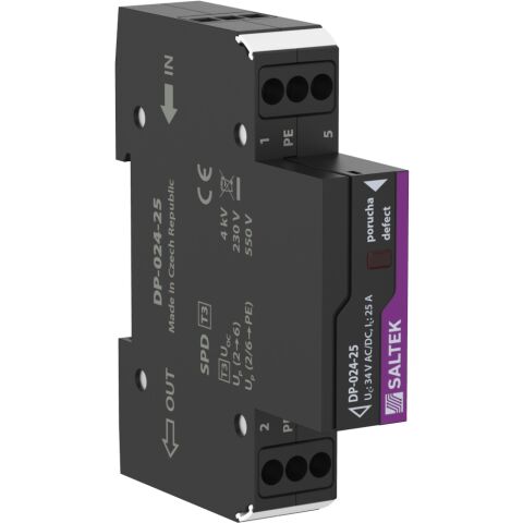 Saltek DP-024-25 přepěťová ochrana napájení, do 24 V DC