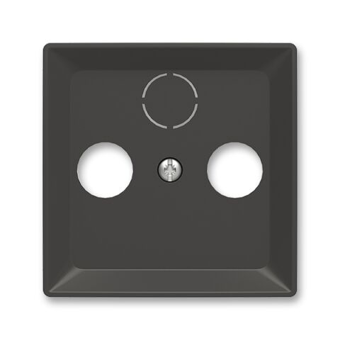 Zoni® 5011T-A00300 237 kryt zásuvky televizní, rozhlasové (a satelitní) barva matná černá ABB