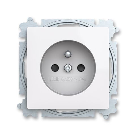 Zoni® 6619T-A06657 500 zásuvka jednonásobná, s clonkami barva bílá ABB