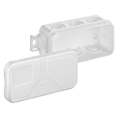 Spelsberg Mini 25-L/w Rozbočovací krabice, druh krytí IP55, max. průřez vodiče 2,5?, rázová houževnatost IK07, třída ochrany II, Ui 400V AC, VDE, bez obsahu halogenů *31060801