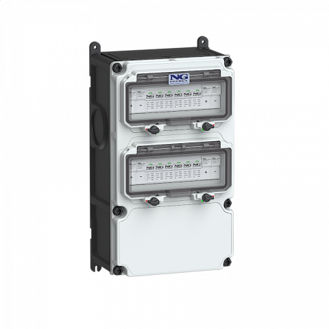 Rozvaděč FVE VARIABOX  4 stringy 4x svodič přepětí DC T1+T2, 2x pojistkový odpínač DC 2-pól, pojistky 16A, IP67 NG *FVE 51 6406