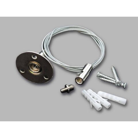 Lanko závěsné ROPES DUST PROFI LED 1pcs ocelové,nastavitelné,max. délka 1,5 m GXWP185 Greenlux