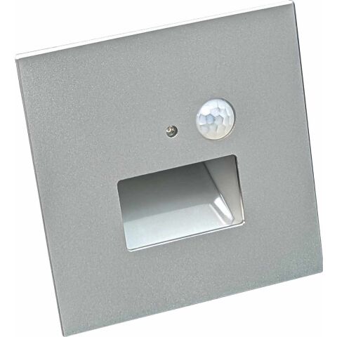 Svítidlo LED JACK PIR Gray 1,5W CCT 75/120lm nástěnné vestavné s PIR pohybovým senzorem barva šedá GXLL093 Greenlux