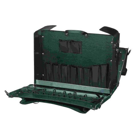 Kožený kufr černý 500 x 375 x 245 mm *176028 Cimco