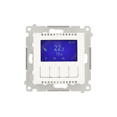 Simon 54 DETD1A.01/11 Termostat digitální programovatelný (přístroj s krytem) bílá