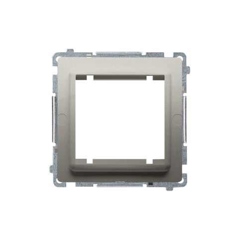 Simon Basic BMA45M/29 Adaptér přechodový (průchodka) pro zařízení standardu 45 × 45 mm (přístroj s krytem) saténová