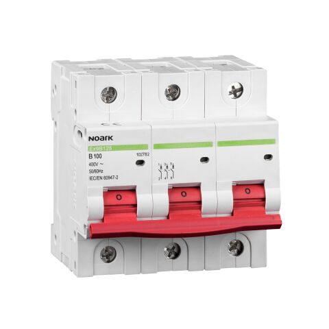 Instalační jistič 25 kA, charakteristika D, 25 A, 3-pól  Ex9B125 3P D25A *102796  Noark