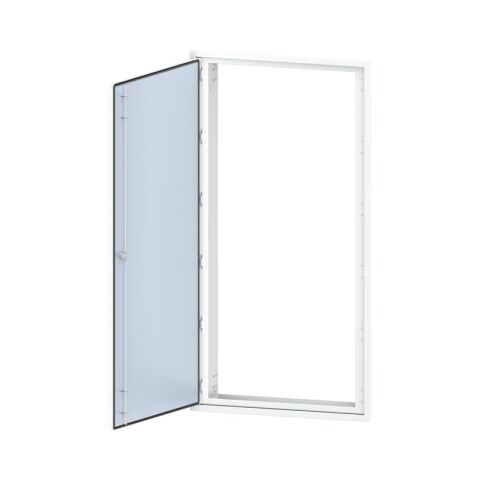 Rozvodnicová skříň RZE-Z-1608015-EI30S pro zapuštěnou montáž, jednokřídlové dveře, neprůhledné dveře, V x Š x H 1673 x 878 x 157, počet řad 7, rozteč 150 mm, počet modulů v řadě 34, krytí IP54, m