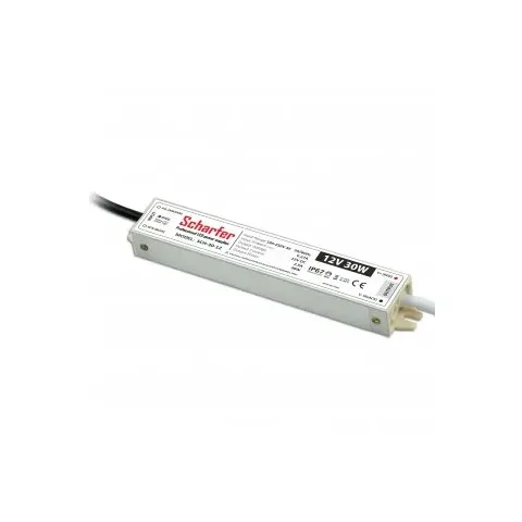Napájecí zdroj  30W  2,5A 12VDC pro LED zdroje a LED moduly profesionální IP67 162x29x21 mm Scharfer *SCH-030-12