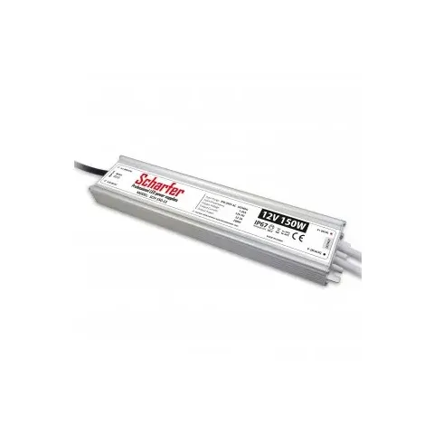 Napájecí zdroj 150W 12,5A 12VDC pro LED zdroje a LED moduly profesionální IP67 280x57x25 mm Scharfer *SCH-150-12