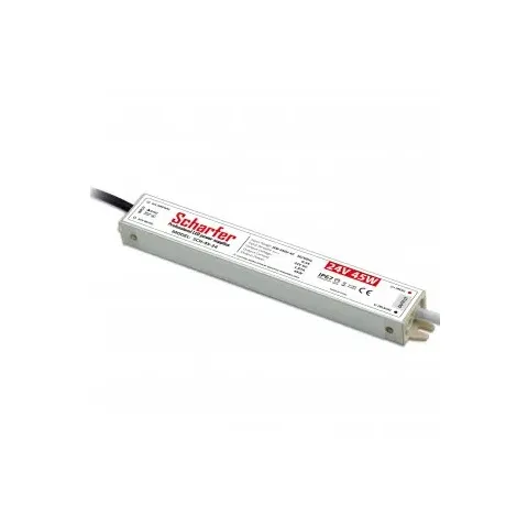 Napájecí zdroj  45W  1,87A 24VDC pro LED zdroje a LED moduly profesionální IP67 190x29x21 mm Scharfer *SCH-045-24