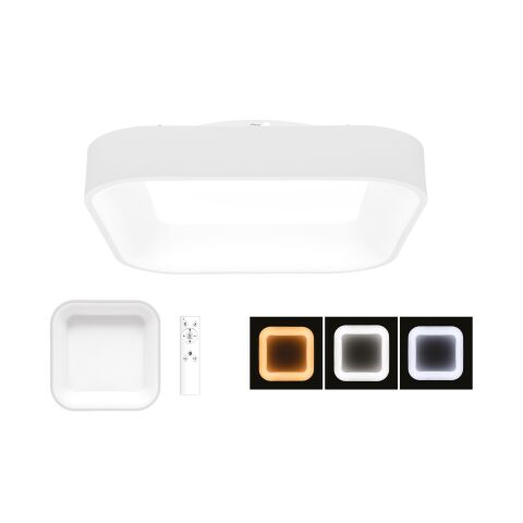 Svítidlo NEST WMKL01S-40W/LED-BI bílé stropní LED stmívatelné s dálkovým ovladačem svítivost 2600 lumen se změnou barev