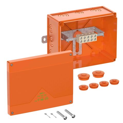 Spelsberg WKE 6 - 5 x 6? Rozbočovací krabice, druh krytí IP66, rázová houževnatost IK08, třída ochrany II, Ui 450V AC, Ui 450V DC, UL-EU, VDE, bez obsahu halogenů *86650601