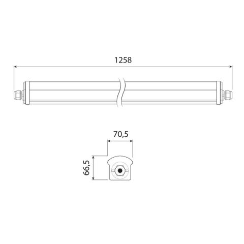 LED prachotěsné svítidlo Indus 1200, 15/30 W, 4500lm, 4000 K, IP66 *ML-414.236.89.0