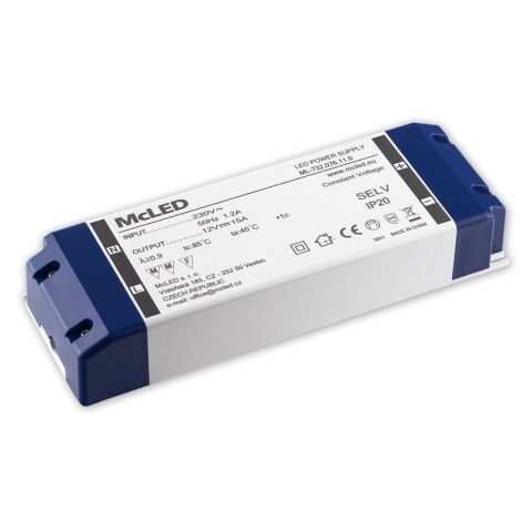 ML-732.076.11.0 LED NAPÁJECÍ ZDROJ 180W, DC12V/15A, IP20, PLASTOVÝ